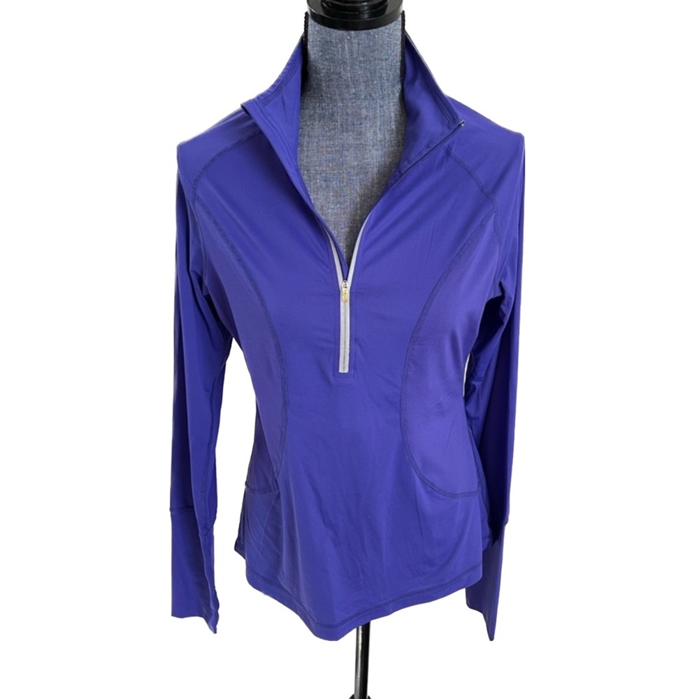 Zella Half Zip Pullover with Ruching in back